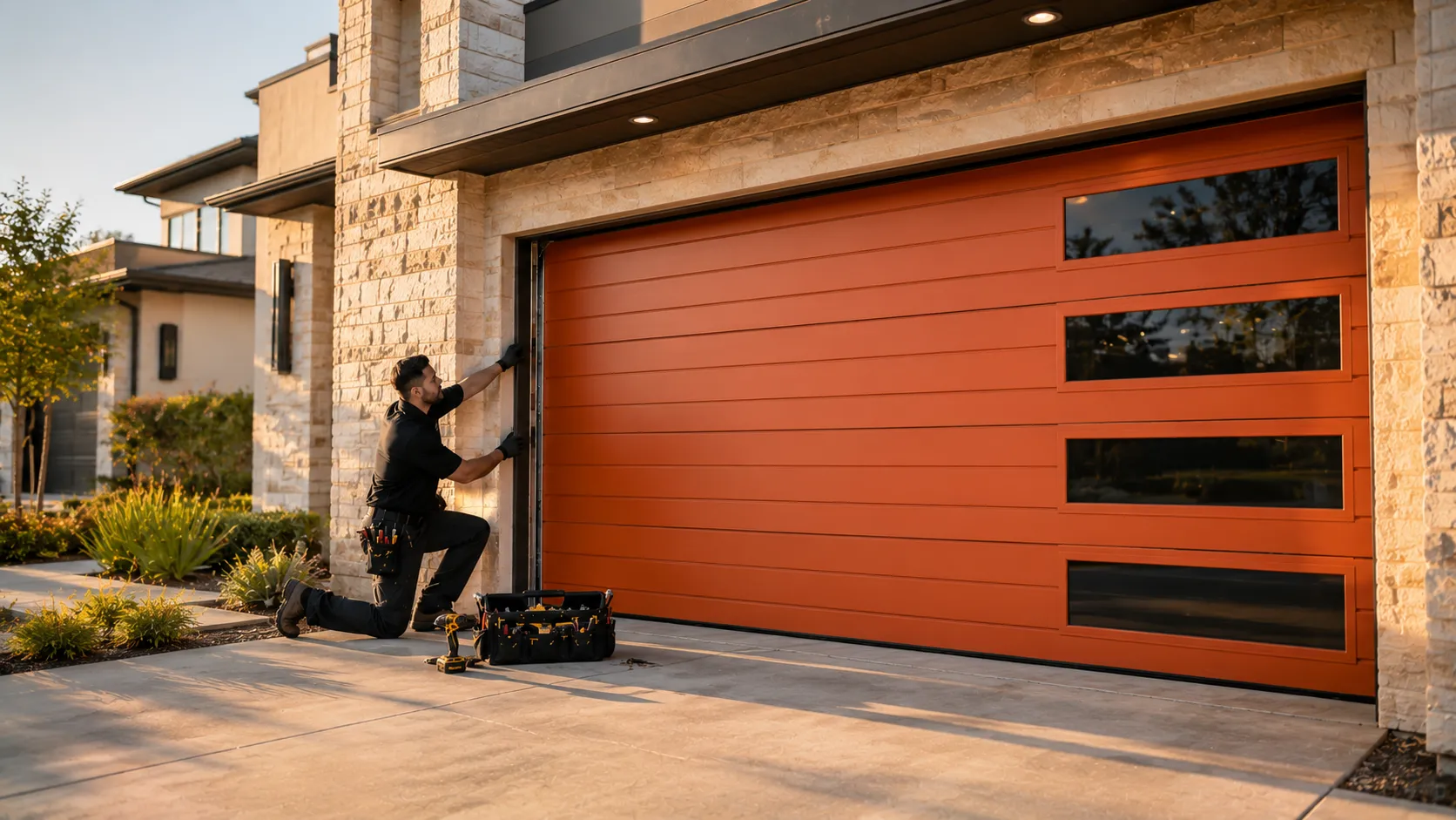 Residential garage doors