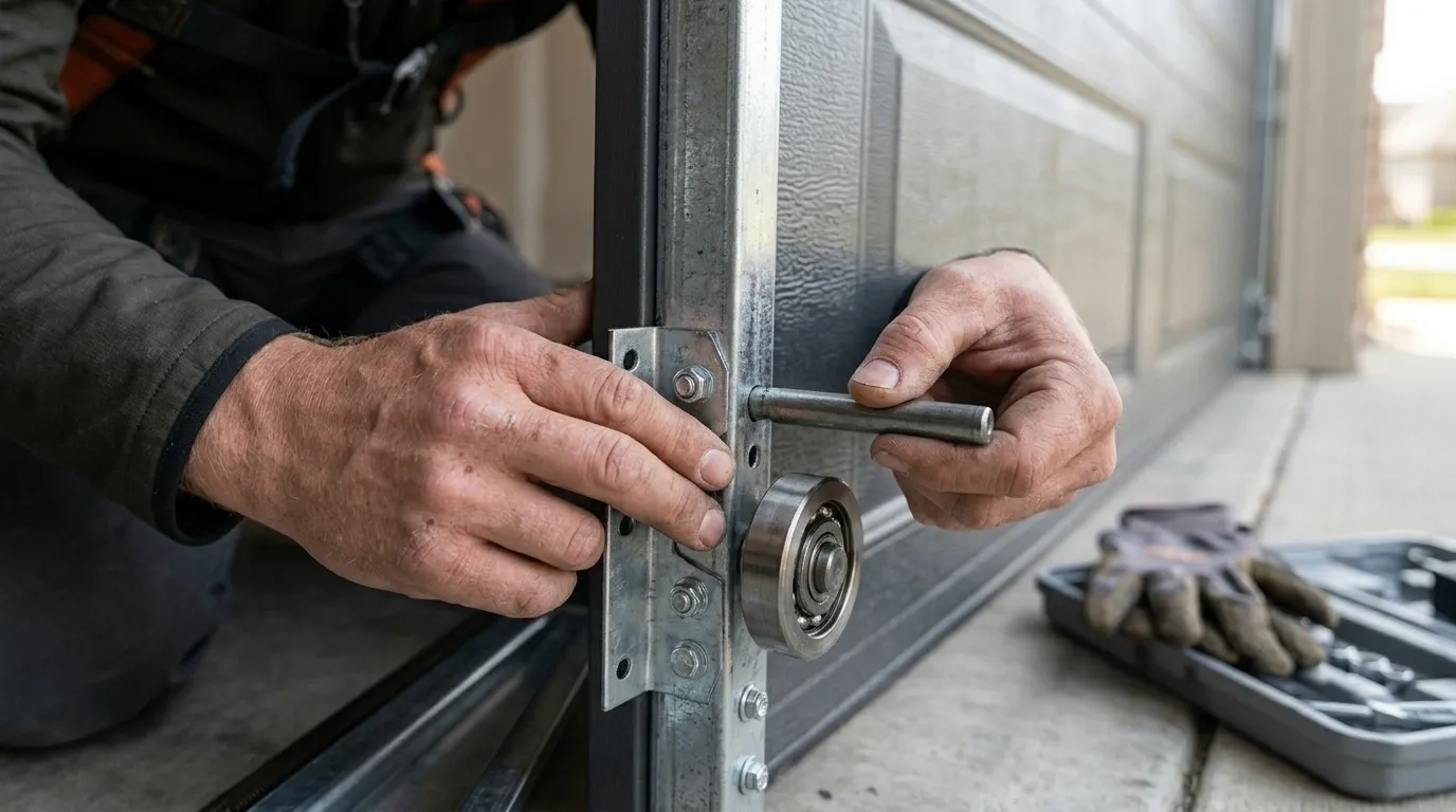 Commercial roll-up garage door
