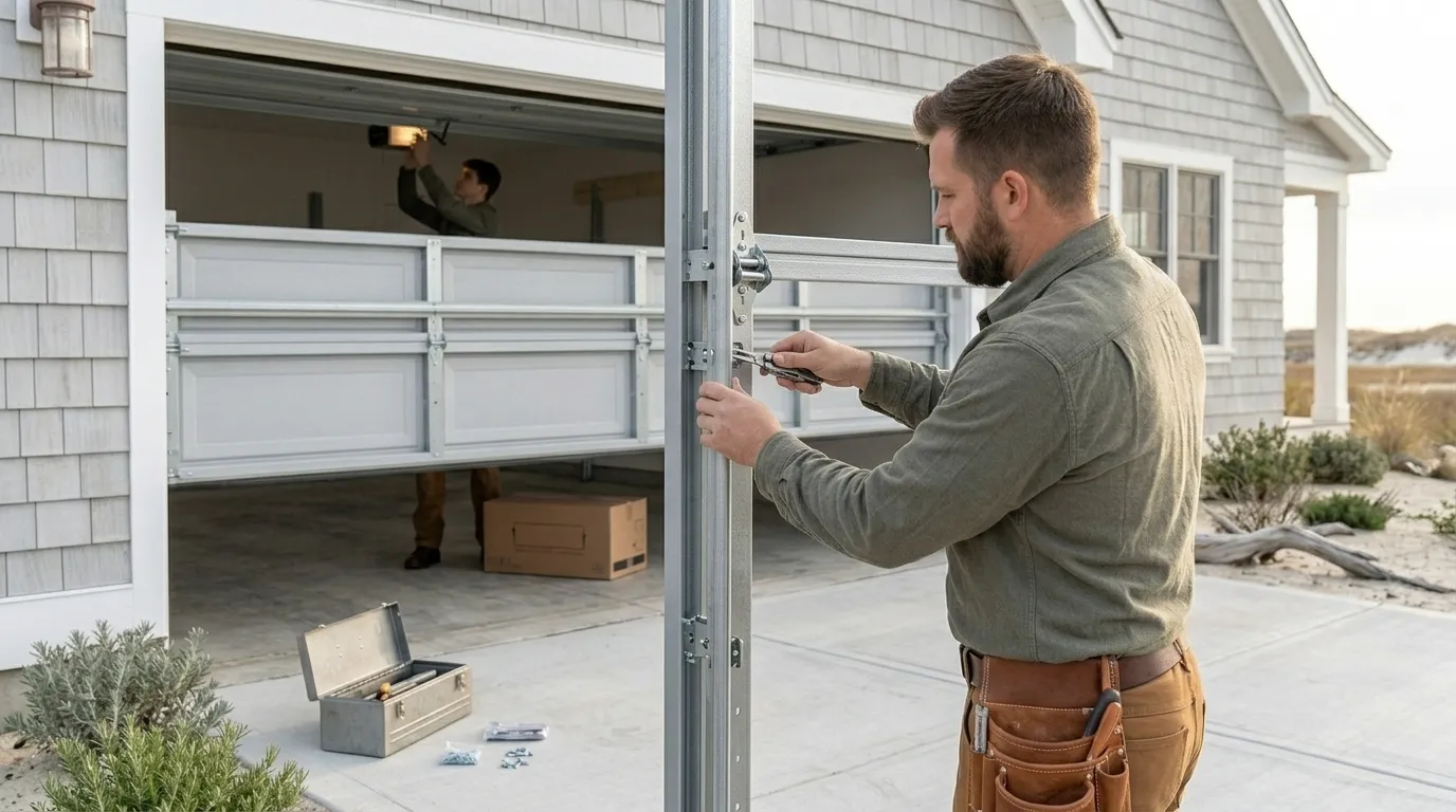Raised panel garage door