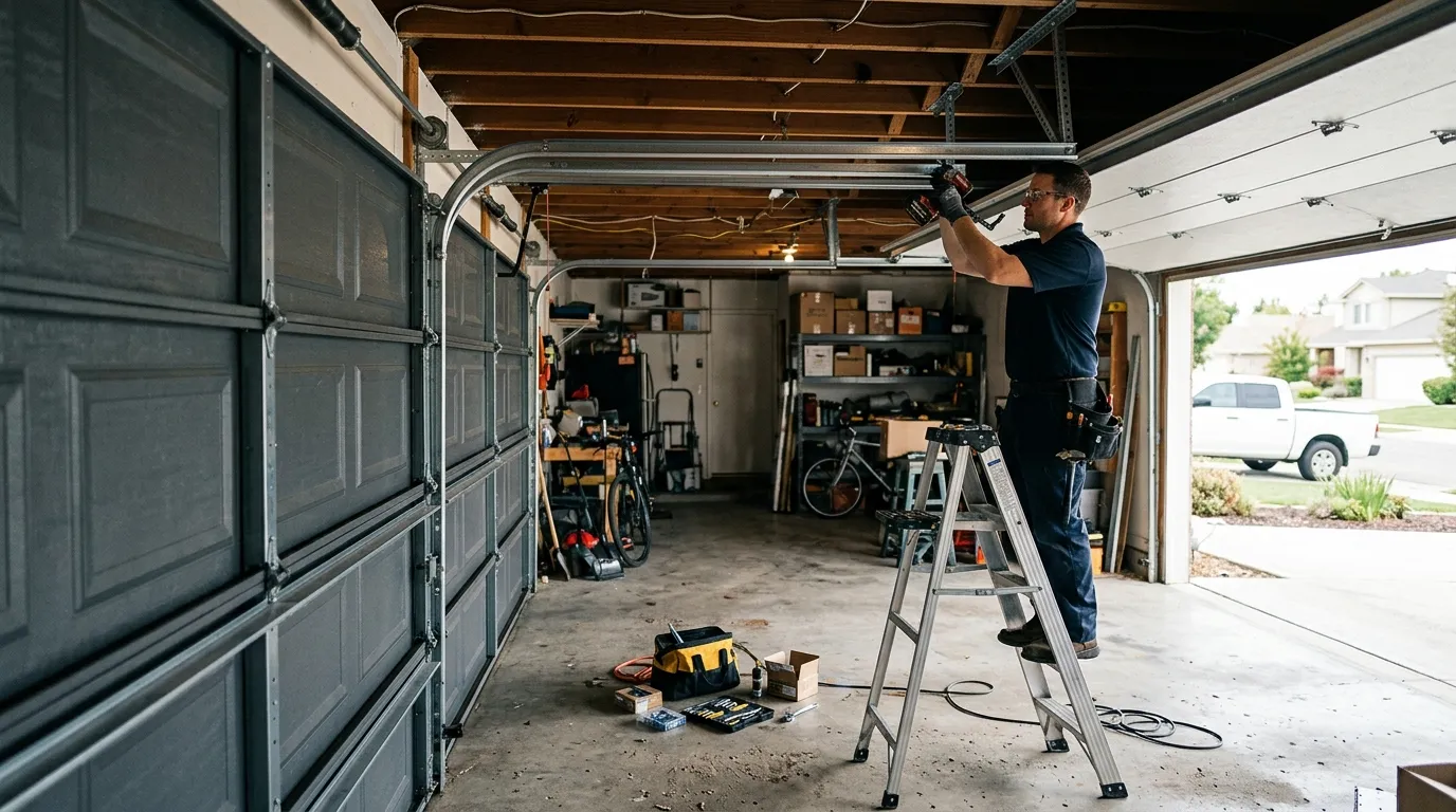 Commercial roll-up garage door