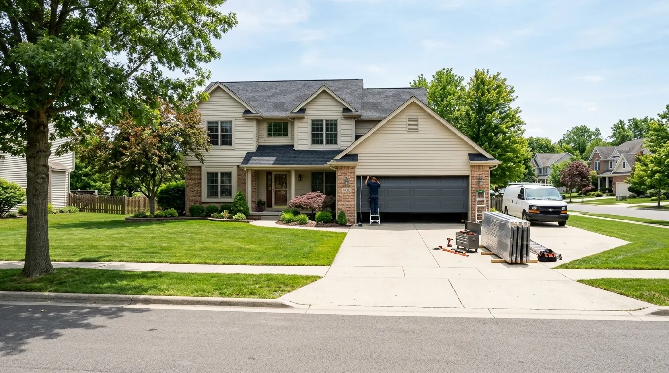 Commercial roll-up garage door