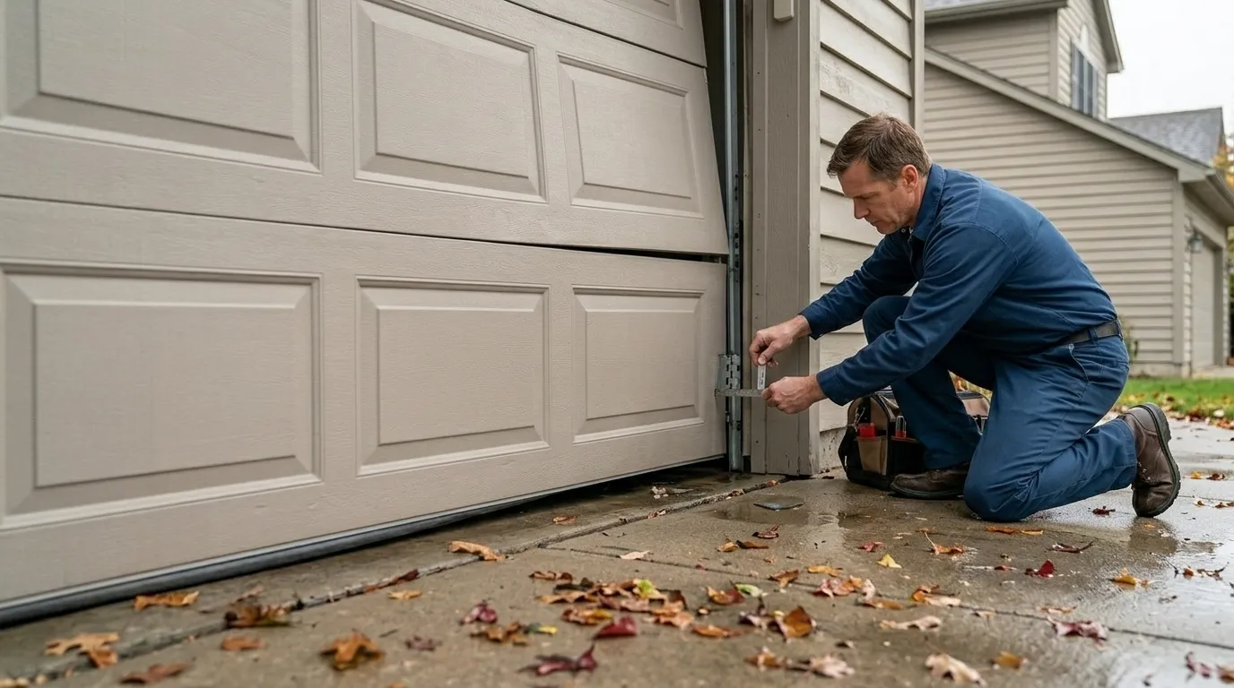 Raised panel garage door